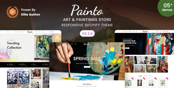 Painto汉化版_Shopify美术作品&绘画用品电商主题 Painto汉化版_Shopify美术作品&绘画用品电商主题