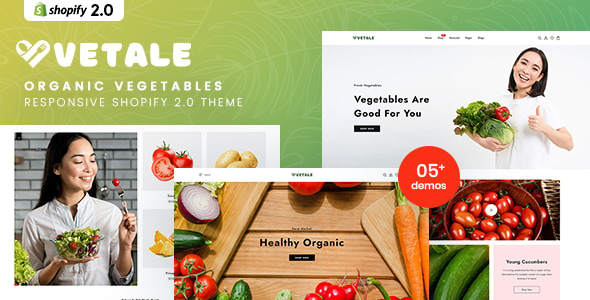 Vetale生鲜果蔬电商网站Shopify主题 Vetale生鲜果蔬电商网站Shopify主题