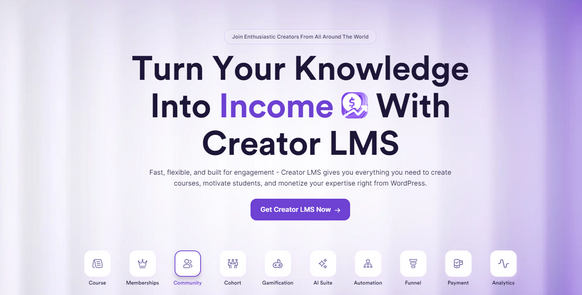 Creator LMS Pro汉化版v1.1.6_WordPress在线付费课程插件 Creator LMS Pro汉化版v1.1.6_WordPress在线付费课程插件