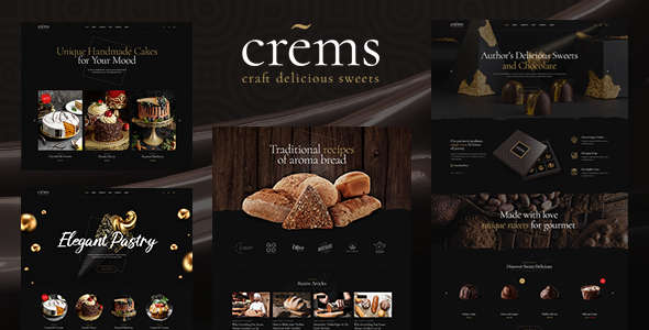 Crems汉化版v1.1.7_WordPress甜品品牌&烘焙店主题 Crems汉化版v1.1.7_WordPress甜品品牌&烘焙店主题