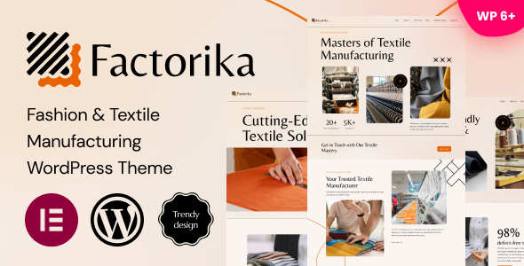 Factorika v1.0.7_WordPress纺织服装制造业主题 Factorika v1.0.7_WordPress纺织服装制造业主题