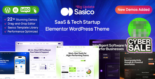 Sasico v1.1.5_WordPress软件开发企业主题 - 图片1 Sasico v1.1.5_WordPress软件开发企业主题 - 图片1
