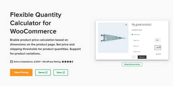 Flexible Quantity Calculator Pro_WooCommerce灵活计量插件 Flexible Quantity Calculator Pro_WooCommerce灵活计量插件