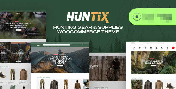 Huntix狩猎装备WordPress主题_户外用品电商网站模板 Huntix狩猎装备WordPress主题_户外用品电商网站模板