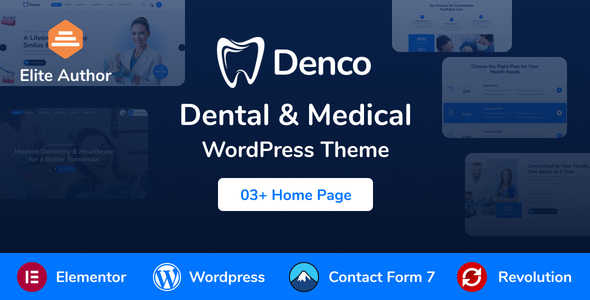 Denco牙科诊所WordPress主题v1.1 - 牙齿护理网站模板 - 图片1 Denco牙科诊所WordPress主题v1.1 - 牙齿护理网站模板 - 图片1