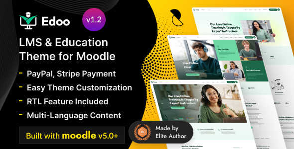 Edoo v1.2 Moodle在线教育平台网站主题 Edoo v1.2 Moodle在线教育平台网站主题