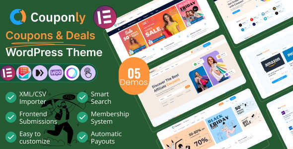 Couponly主题v1.5 WordPress优惠券与折扣网站主题 Couponly主题v1.5 WordPress优惠券与折扣网站主题