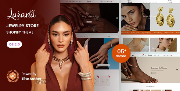 Larana婚庆珠宝首饰定制网站Shopify主题 Larana婚庆珠宝首饰定制网站Shopify主题