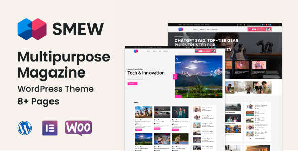 Smew v1.0.1 WordPress新闻媒体网站主题 Smew v1.0.1 WordPress新闻媒体网站主题