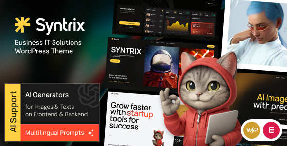 Syntrix 1.0.1 WordPress网页设计工作室主题 Syntrix 1.0.1 WordPress网页设计工作室主题