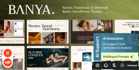 Banya v1.0 WordPress水疗温泉养生会所主题 Banya v1.0 WordPress水疗温泉养生会所主题