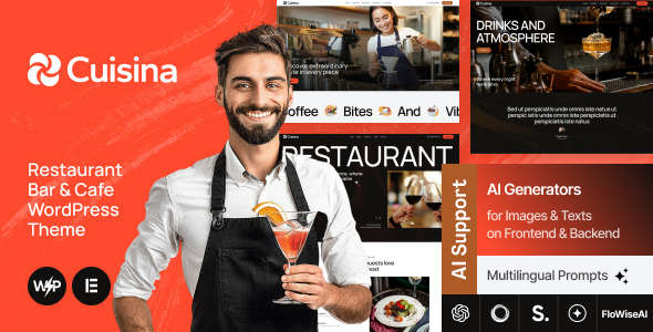 Cuisina 1.0.1 WordPress餐饮企业网站主题 Cuisina 1.0.1 WordPress餐饮企业网站主题