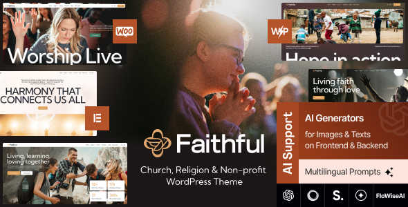 Faithful公益组织与信仰机构网站WordPress主题 Faithful公益组织与信仰机构网站WordPress主题