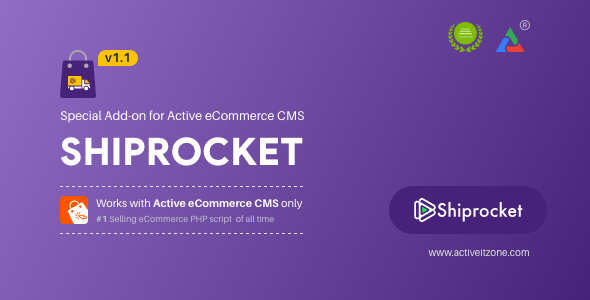 Active eCommerce Shiprocket插件v1.1 订单发货与物流管理插件 - 图片1 Active eCommerce Shiprocket插件v1.1 订单发货与物流管理插件 - 图片1