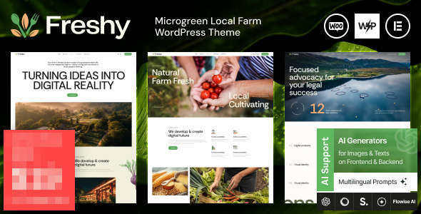 Freshy生态旅游&生态农场企业建站WordPress主题 Freshy生态旅游&生态农场企业建站WordPress主题
