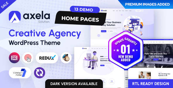 WordPress主题Axela 1.1.8_创意机构网站模板 WordPress主题Axela 1.1.8_创意机构网站模板