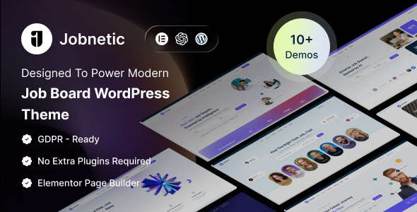 WordPress主题Jobnetic_人才招聘门户网站模板 WordPress主题Jobnetic_人才招聘门户网站模板