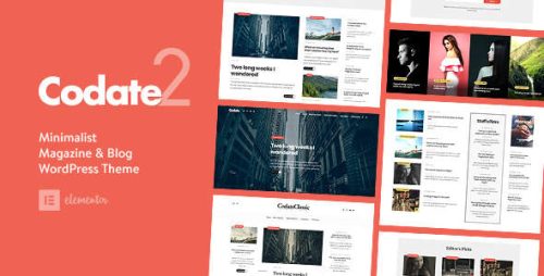 Codate博客杂志WordPress主题v2.0 | 在线杂志网站模板 Codate博客杂志WordPress主题v2.0 | 在线杂志网站模板