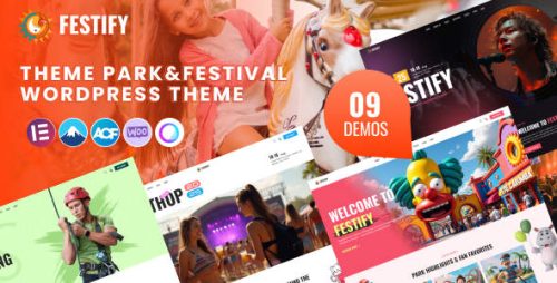 Festify主题公园WordPress主题 | 音乐节/展会活动网站模板 Festify主题公园WordPress主题 | 音乐节/展会活动网站模板