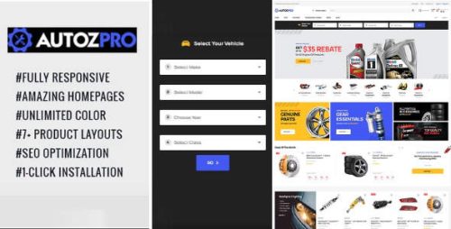 Autozpro汽车配件跨境电商Shopify主题_汽配电商模板 Autozpro汽车配件跨境电商Shopify主题_汽配电商模板