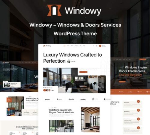 Windowy破解版_门窗制造商WordPress主题 Windowy破解版_门窗制造商WordPress主题