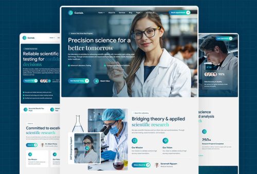 Genlab科研实验室WordPress主题_生物医药研发网站模板 Genlab科研实验室WordPress主题_生物医药研发网站模板