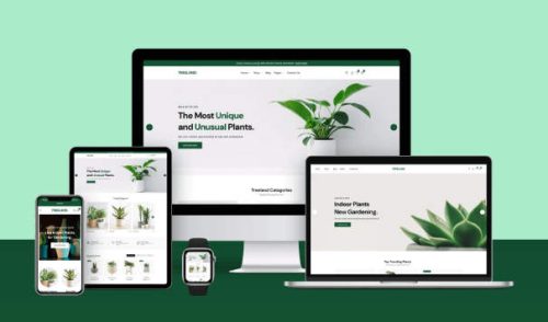 Treeland绿植电商平台Shopify主题_3D模型+AR展示 Treeland绿植电商平台Shopify主题_3D模型+AR展示