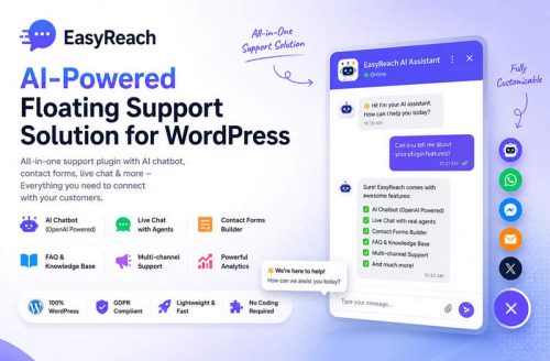 EasyReach汉化版_AI智能客服WordPress插件_AI客服插件 EasyReach汉化版_AI智能客服WordPress插件_AI客服插件