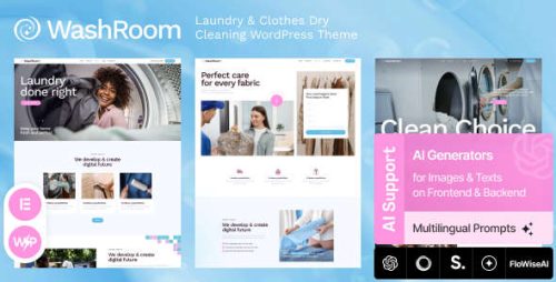 Washroom WordPress主题_干洗服务品牌网站模板 Washroom WordPress主题_干洗服务品牌网站模板