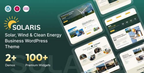 Solaris光伏面板WordPress主题_清洁能源企业模板 Solaris光伏面板WordPress主题_清洁能源企业模板