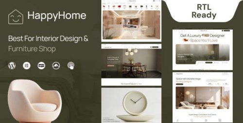 HappyHome WordPress主题_家具商城软装网站模板 HappyHome WordPress主题_家具商城软装网站模板