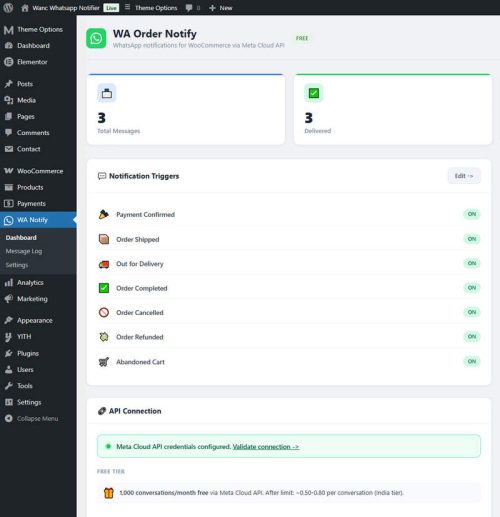WooNotify WooCommerce插件_WhatsApp订单通知插件 - 图片3