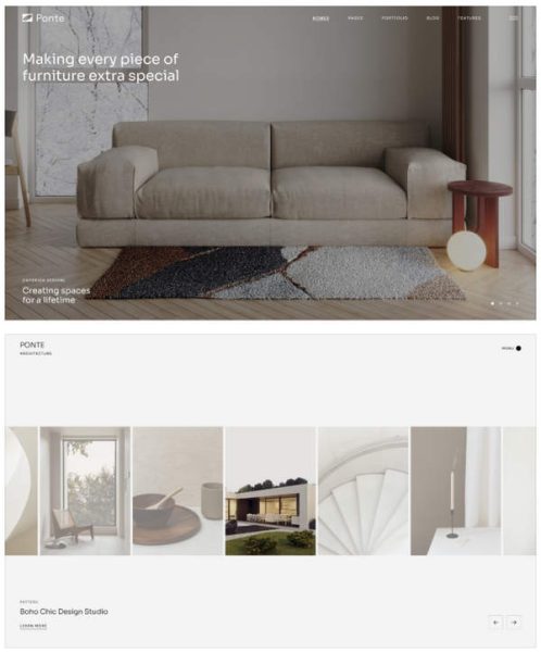 Ponte WordPress主题_室内设计与家具家居网站模板 - 图片2 Ponte WordPress主题_室内设计与家具家居网站模板 - 图片2