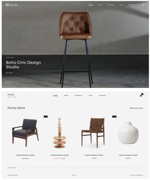 Ponte WordPress主题_室内设计与家具家居网站模板 - 图片3 Ponte WordPress主题_室内设计与家具家居网站模板 - 图片3