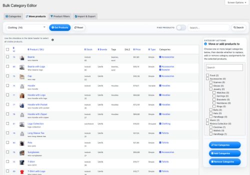 Bulk Category Editor for WooCommerce_批量管理产品分类 - 图片2