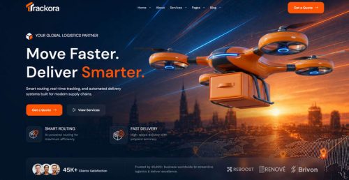 Trackora WordPress主题_物流货运供应链企业模板 - 图片2