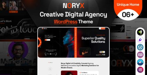 Noryx WordPress主题_数字营销创意设计工作室模板 Noryx WordPress主题_数字营销创意设计工作室模板