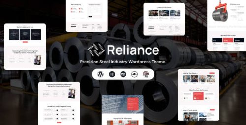 Reliance WordPress主题_精密钢铁加工制造业网站模板 Reliance WordPress主题_精密钢铁加工制造业网站模板