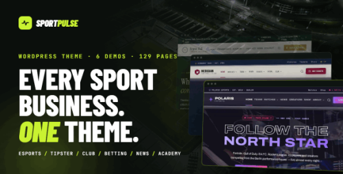 SportPulse WordPress主题_体育电竞比赛网站模板 SportPulse WordPress主题_体育电竞比赛网站模板