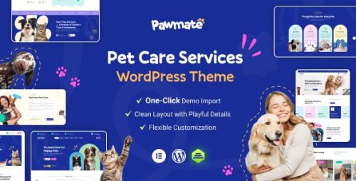Pawmate WordPress主题_宠物商店与宠物护理网站模板 Pawmate WordPress主题_宠物商店与宠物护理网站模板