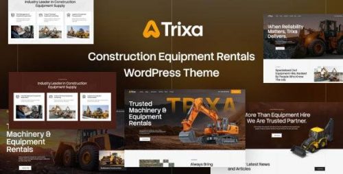 Trixa WordPress主题_建筑施工设备租赁网站模板 Trixa WordPress主题_建筑施工设备租赁网站模板