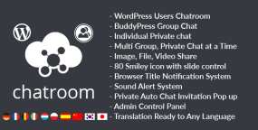 Chat Room汉化版1.0.8 响应式聊天室WordPress插件