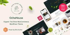 OchaHouse茶叶电商WordPress主题_茶具跨境电商模板