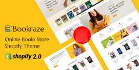 Shopify主题Bookraze｜在线书店与电子书商城模板