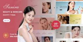 Sanira护肤品美妆Shopify主题_彩妆跨境电商模板