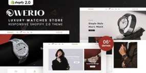 Werio手表电商Shopify主题_高端手表跨境电商模板