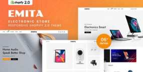 Emita电子产品跨境电商Shopify主题_数码3C电商模板
