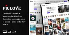 Piclove WordPress主题_美女图片&壁纸下载站模板