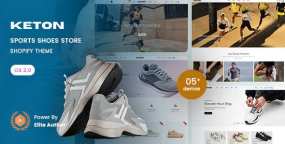 Shopify主题Keton_运动鞋&鞋类跨境电商网站模板