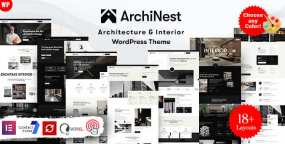 Archinest破解版_建筑设计WordPress主题_室内设计网站模板